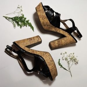 G BY GUESS CHUNKY PLATFORM SLINGBACK